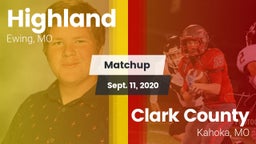 Matchup: Highland  vs. Clark County  2020