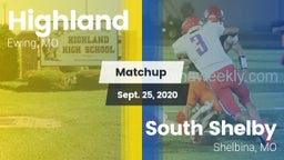 Matchup: Highland  vs. South Shelby  2020