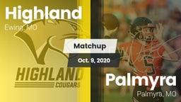 Matchup: Highland  vs. Palmyra  2020