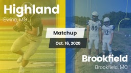 Matchup: Highland  vs. Brookfield  2020