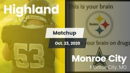 Matchup: Highland  vs. Monroe City  2020