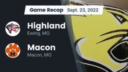 Recap: Highland  vs. Macon  2022