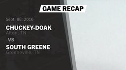 Recap: Chuckey-Doak  vs. South Greene  2016