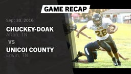 Recap: Chuckey-Doak  vs. Unicoi County  2016