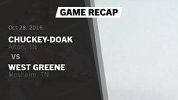 Recap: Chuckey-Doak  vs. West Greene  2016