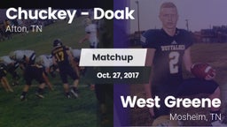 Matchup: Chuckey - Doak High vs. West Greene  2017