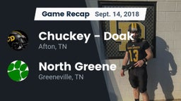 Recap: Chuckey - Doak  vs. North Greene  2018