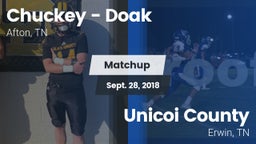 Matchup: Chuckey - Doak High vs. Unicoi County  2018