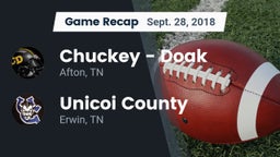 Recap: Chuckey - Doak  vs. Unicoi County  2018