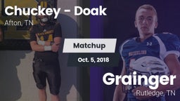 Matchup: Chuckey - Doak High vs. Grainger  2018