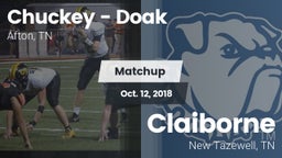 Matchup: Chuckey - Doak High vs. Claiborne  2018