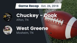 Recap: Chuckey - Doak  vs. West Greene  2018