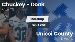 Matchup: Chuckey - Doak High vs. Unicoi County  2020