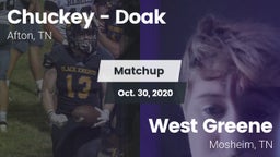 Matchup: Chuckey - Doak High vs. West Greene  2020