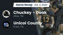 Recap: Chuckey - Doak  vs. Unicoi County  2020