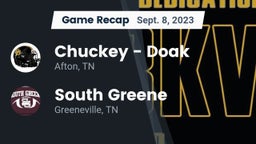 Recap: Chuckey - Doak  vs. South Greene  2023