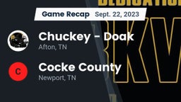 Recap: Chuckey - Doak  vs. Cocke County  2023