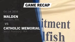 Recap: Malden  vs. Catholic Memorial  2016