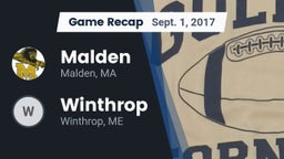 Recap: Malden  vs. Winthrop  2017
