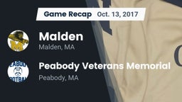 Recap: Malden  vs. Peabody Veterans Memorial  2017