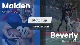 Matchup: Malden  vs. Beverly  2018