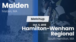 Matchup: Malden  vs. Hamilton-Wenham Regional  2019