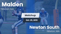 Matchup: Malden  vs. Newton South  2019