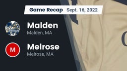 Recap: Malden  vs. Melrose  2022