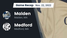 Recap: Malden  vs. Medford  2022