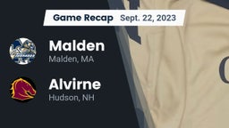 Recap: Malden  vs. Alvirne  2023