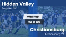 Matchup: Hidden Valley vs. Christiansburg  2016
