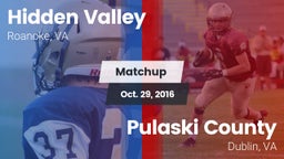 Matchup: Hidden Valley vs. Pulaski County  2016
