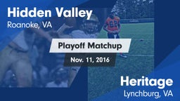 Matchup: Hidden Valley vs. Heritage  2016
