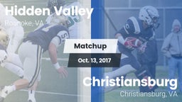 Matchup: Hidden Valley vs. Christiansburg  2017