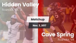 Matchup: Hidden Valley vs. Cave Spring  2017