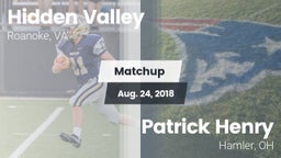 Matchup: Hidden Valley vs. Patrick Henry  2018