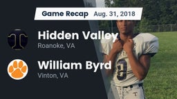 Recap: Hidden Valley  vs. William Byrd  2018