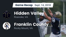 Recap: Hidden Valley  vs. Franklin County  2018