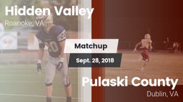 Matchup: Hidden Valley vs. Pulaski County  2018