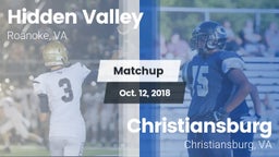 Matchup: Hidden Valley vs. Christiansburg  2018