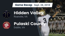 Recap: Hidden Valley  vs. Pulaski County  2018