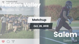Matchup: Hidden Valley vs. Salem  2018