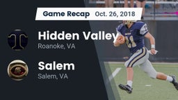 Recap: Hidden Valley  vs. Salem  2018