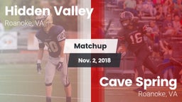 Matchup: Hidden Valley vs. Cave Spring  2018