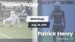 Matchup: Hidden Valley vs. Patrick Henry  2019