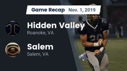 Recap: Hidden Valley  vs. Salem  2019