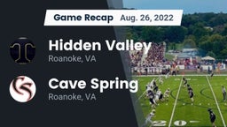 Recap: Hidden Valley  vs. Cave Spring  2022
