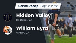 Recap: Hidden Valley  vs. William Byrd  2022