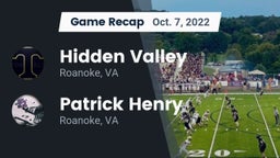 Recap: Hidden Valley  vs. Patrick Henry  2022