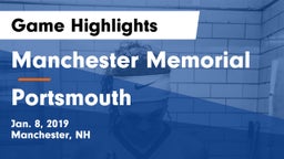 Manchester Memorial  vs Portsmouth  Game Highlights - Jan. 8, 2019